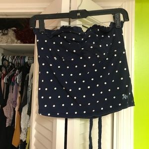 Polka dot tube top